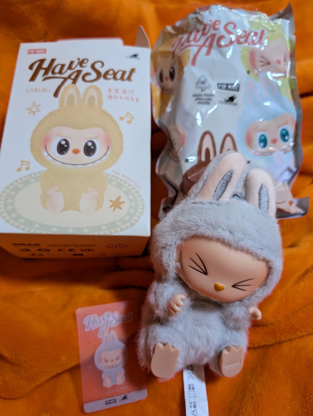 Have A Seat Plush Bunny Doll - Gray HeHe